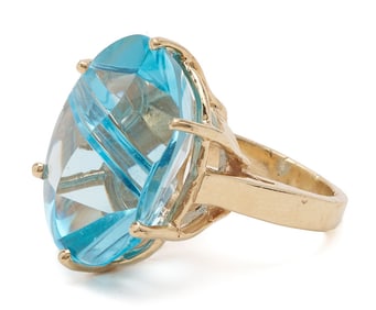 14K Gold & Topaz Ring