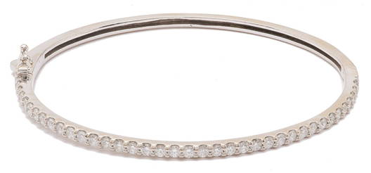 White Gold Bangles