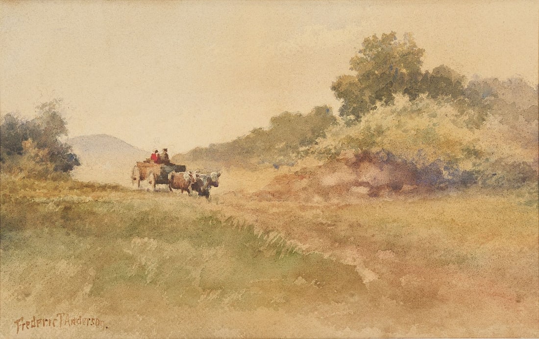Frederic T. Anderson Southern Watercolor Landscape (1 of 8)