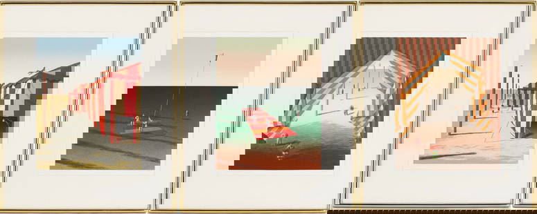 3 Ali Cann-Clift Signed Surrealist Circus Serigraphs: Inside Out, Balancing, & Tent Show: Group of three&nbsp;(3) Alison &quot;Ali&quot; Cann-Clift (America/Canada/Cuba, b. 1946) surrealist circus-themed serigraphs: &quot;Inside Out,&quot; &quot;Balancing,&quot; &amp; &quot;Tent Show.&quot