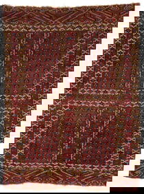 Antique Yomud or Yomut Turkmen Ensi Rug