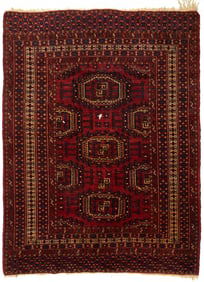 Antique Turkmen Saryk Rug