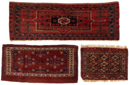 3 Antique Tekke Turkmen Bags