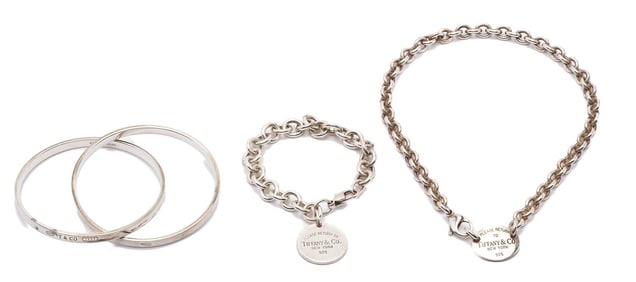 3 Tiffany Sterling Silver Jewelry Items