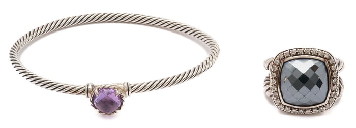 2 David Yurman Jewelry Items, Ring & Bracelet
