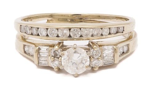 14K Gold Wedding Set