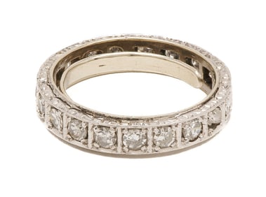 Platinum & Diamond Eternity Band