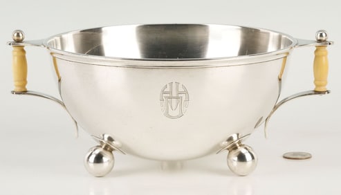 Barker Ellis George I Style Sterling Bowl