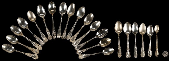 21 Assorted Sterling Silver Spoons