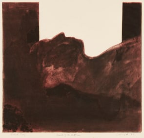 Whit Connah Aquatint, Death of a Hatman, 1967