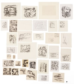 35 George Cress Abstract Drawings, Sketches & Studies