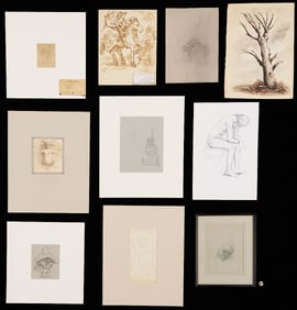 Ten Werner Wildner Works on Paper, Incl. Exhibited