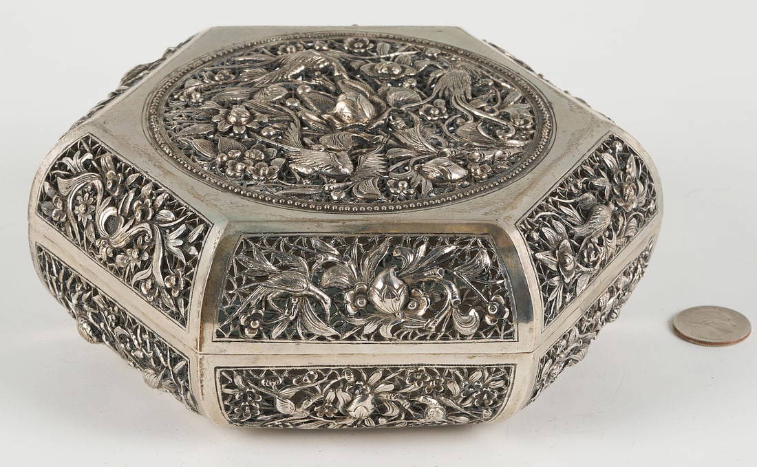 Chinese Export Silver Box
