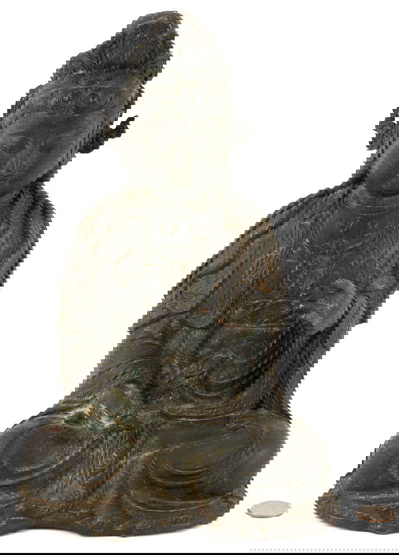 Chinese 17th C. Bronze Buddhist Figure