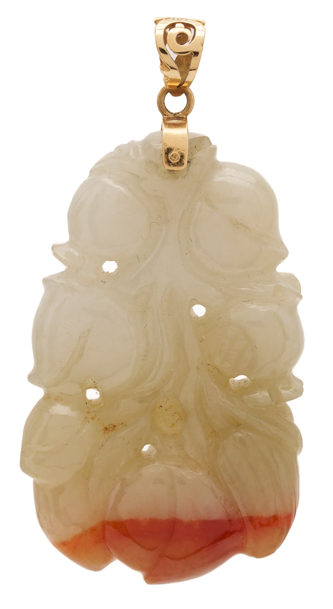 5 Jade Items: Necklace, 2 Pendants, & Pair of Earrings - 7