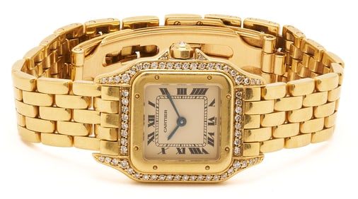 Ladies' Cartier 18K Gold & Diamond Panthere Watch