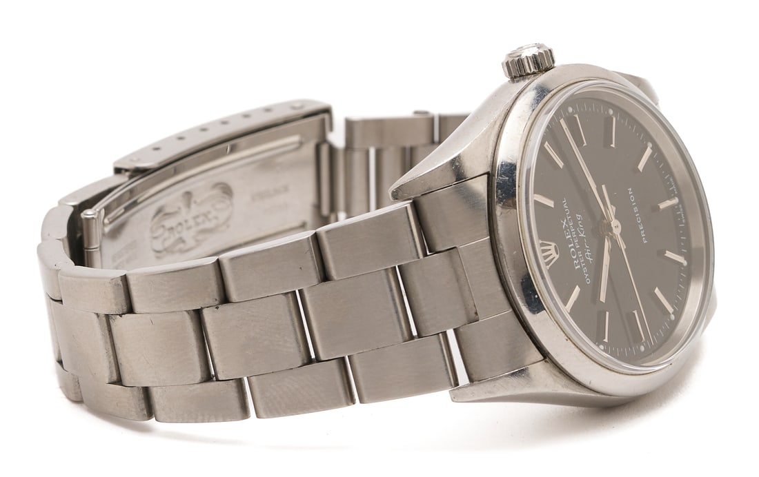 Men's Rolex Air King Stainless Steel Wristwatch - 4