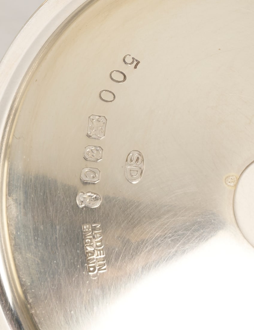 6 Stuart Devlin Sterling Goblets, Violet Pattern - 8