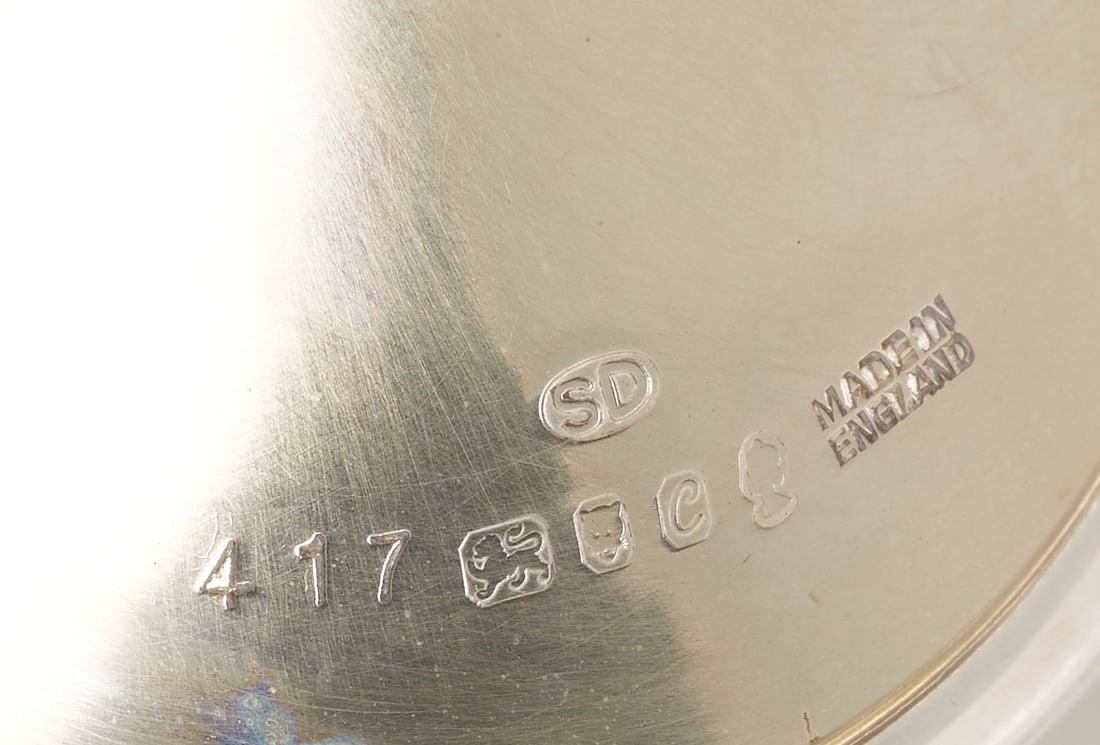 6 Stuart Devlin Sterling Goblets, Violet Pattern - 9