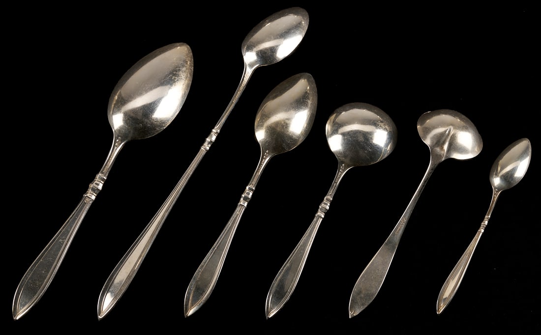 169 Pcs. Gorham Sterling Silver Flatware, Portsmouth Pattern - 12