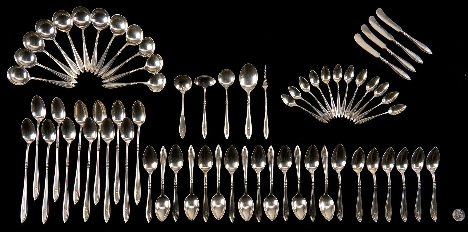 169 Pcs. Gorham Sterling Silver Flatware, Portsmouth Pattern - 8