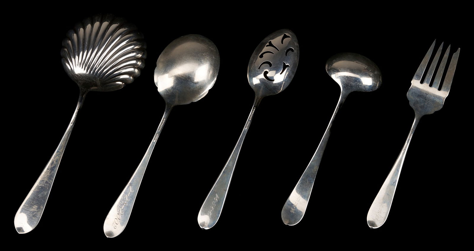 107 Pcs. Kirk Rose Pattern Sterling Flatware - 7