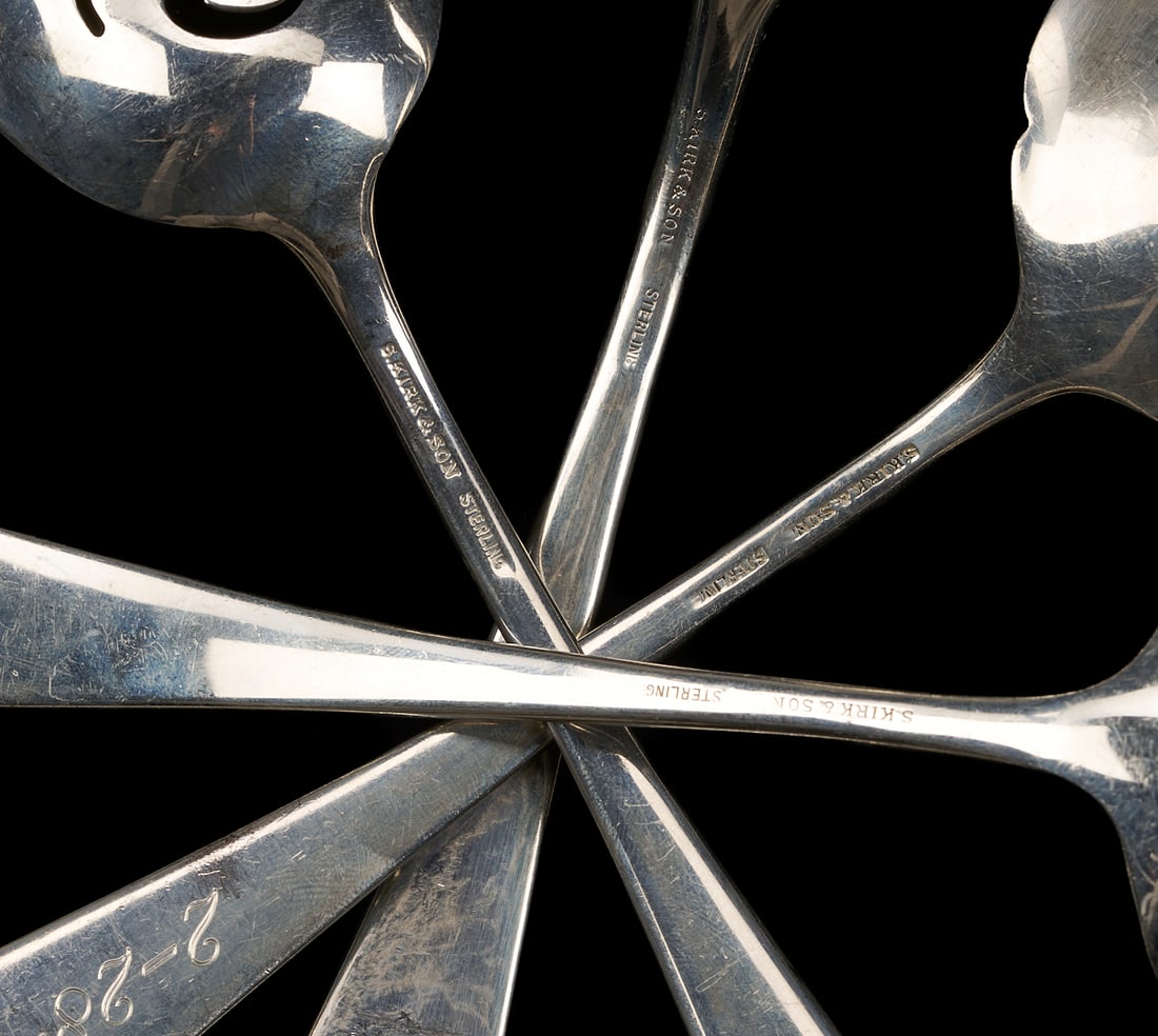 107 Pcs. Kirk Rose Pattern Sterling Flatware - 8