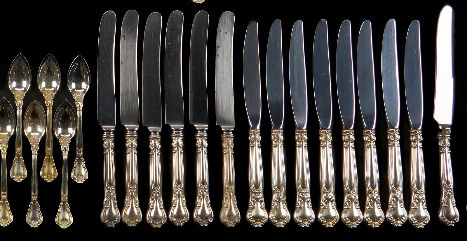 129 Pcs. Gorham Chantilly Sterling Flatware - 5