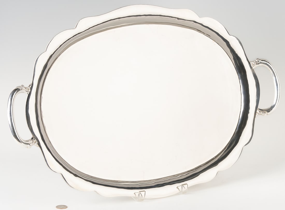 Large Mexican Oval Sterling Silver Tray (1 of 6)