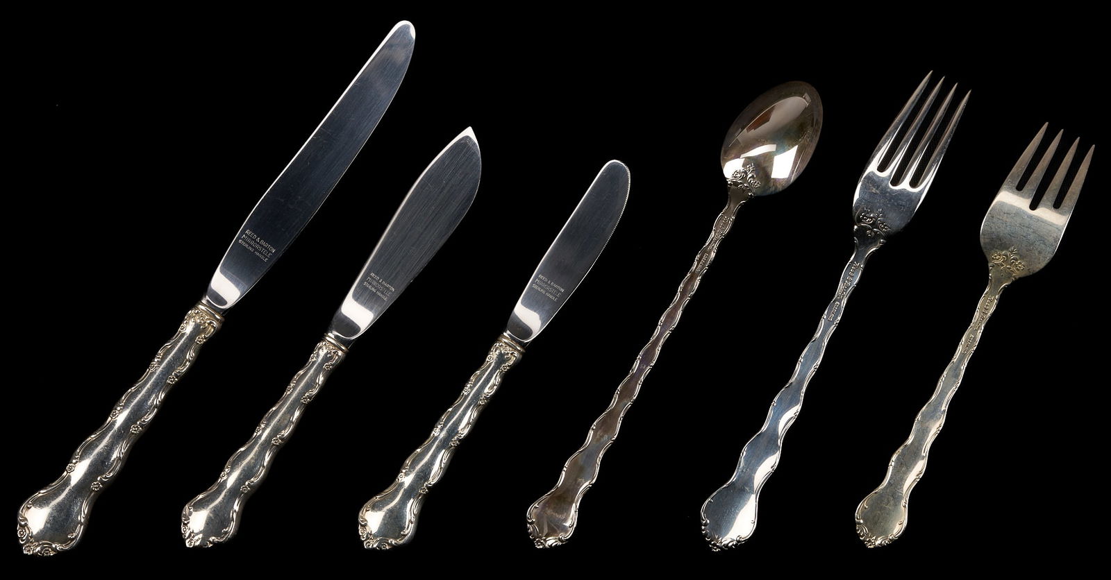 101 Pcs. Reed and Barton Tara Pattern Silver Flatware - 13