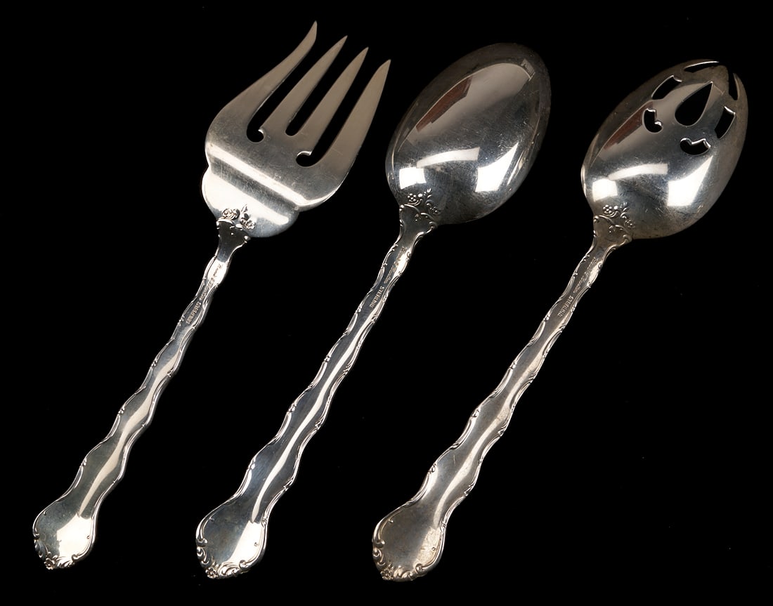 101 Pcs. Reed and Barton Tara Pattern Silver Flatware - 7