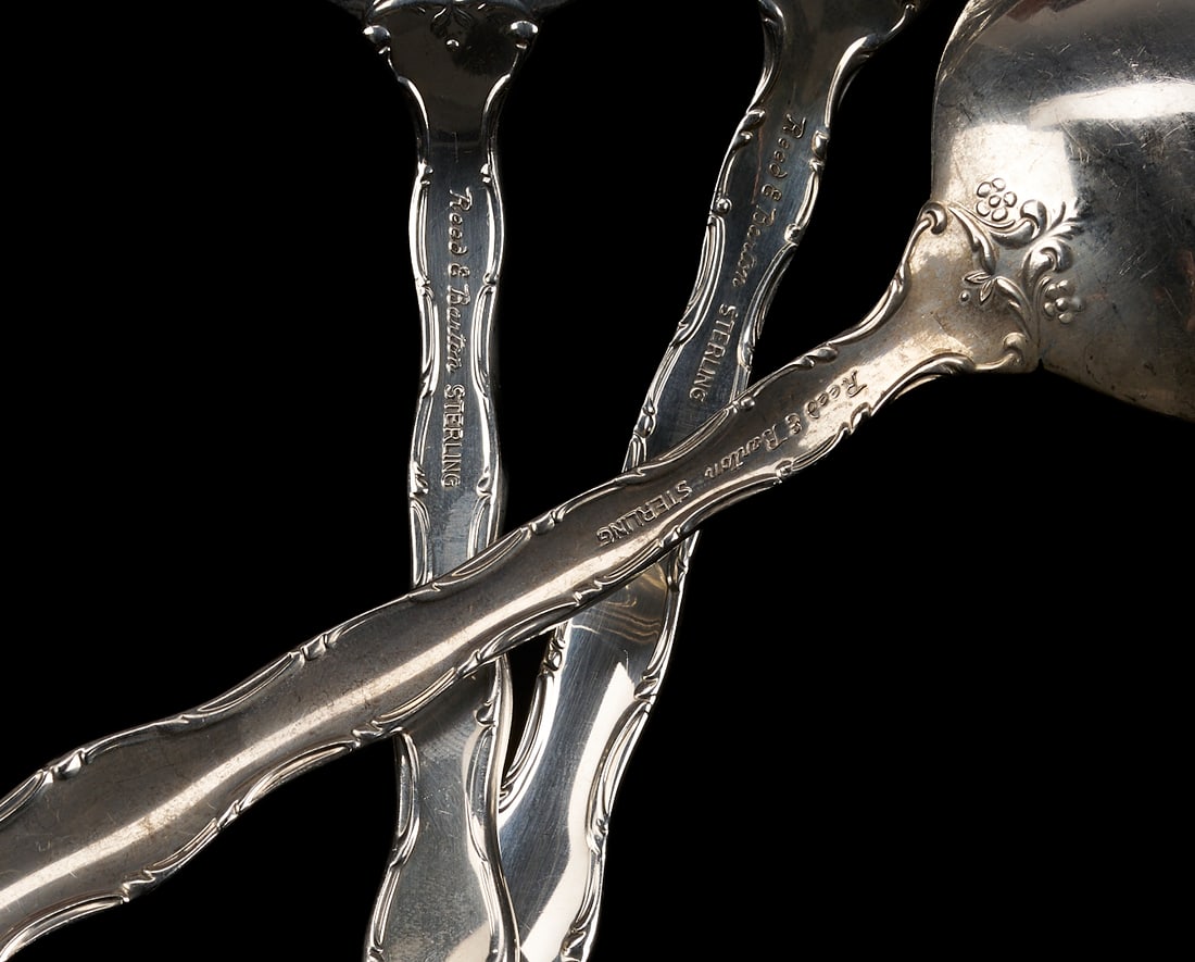 101 Pcs. Reed and Barton Tara Pattern Silver Flatware - 8