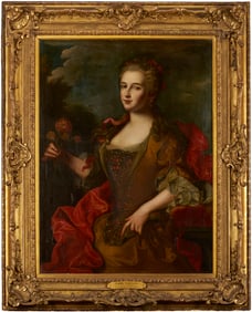 18th C. Portrait Attrib. Van Loo, Duchesse de Luynes
