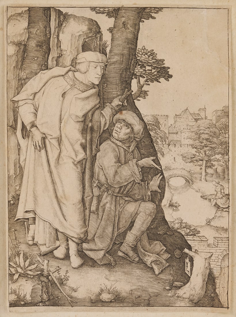 Lucas van Leyden 1508 Engraving, Susanna and the Elders (1 of 10)