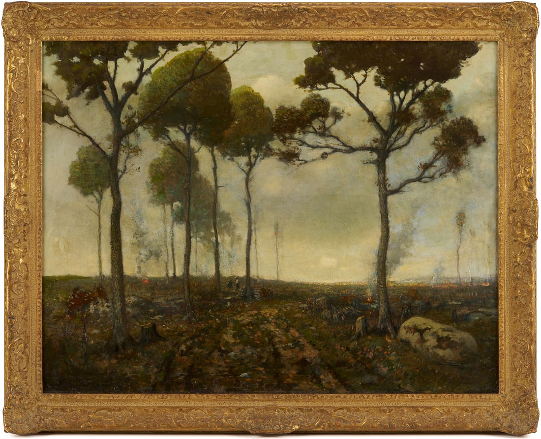 Henry Ward Ranger Tonalist O/C Landscape Painting (1 of 20)
