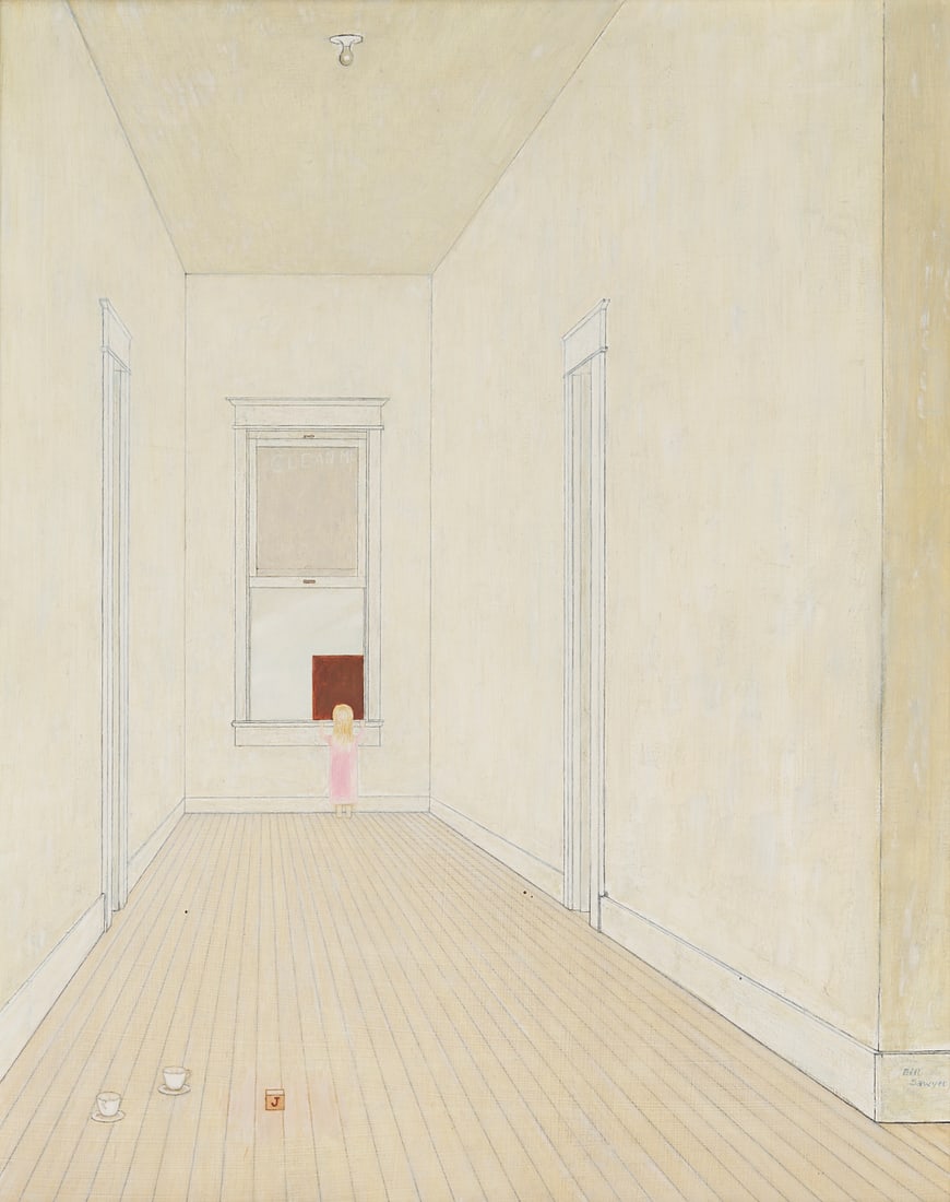 Bill Sawyer O/B Painting, Girl at a Window (1 of 15)