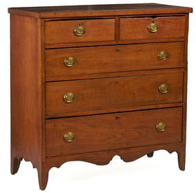 East TN Federal Walnut Chest of Drawers