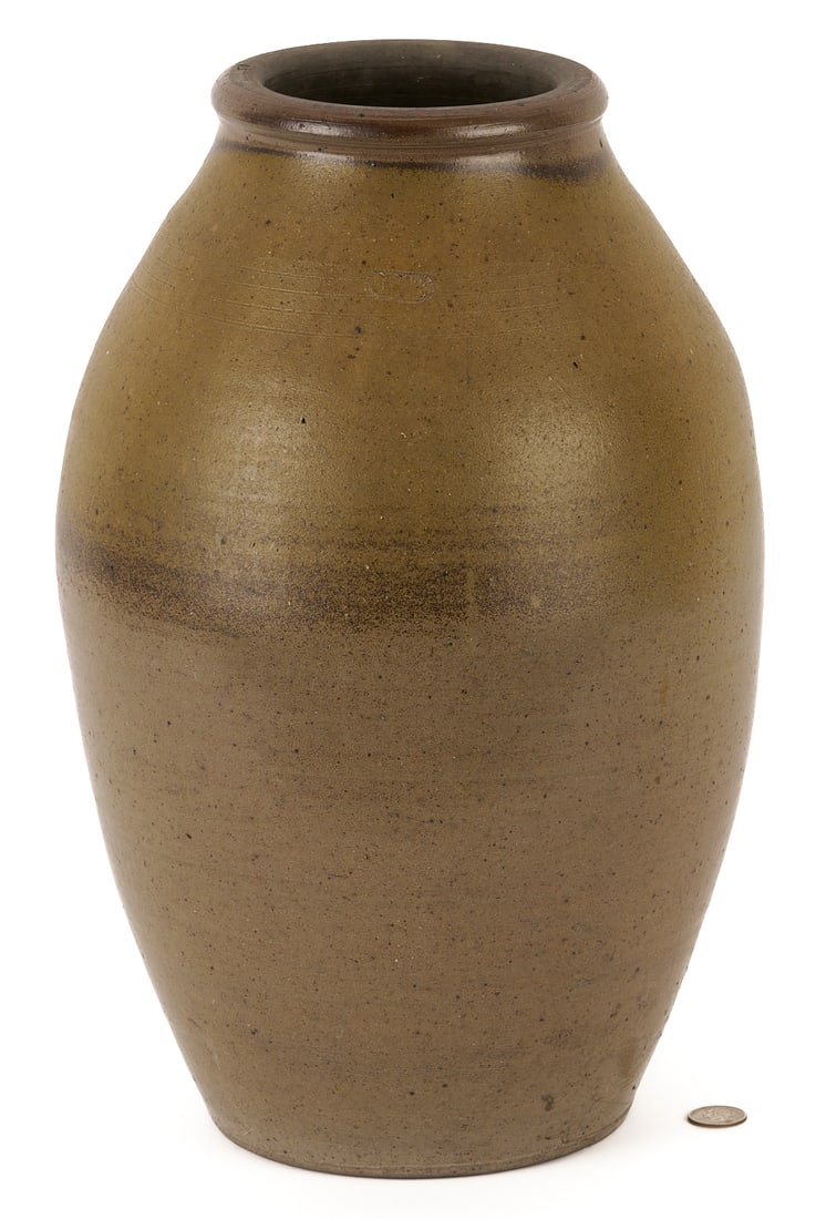 Middle TN Stoneware Pottery Jar, Hiram Brown (1 of 10)