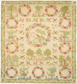 Exhibited Memorial Album Quilt Top, c. 1850