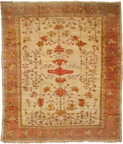 Turkish Oushak Room Sized Carpet, 10 x 12