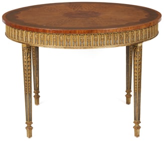 Italian Neoclassical Style Inlaid Table