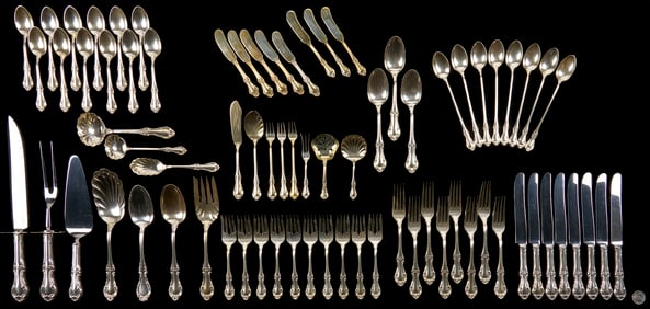 75 Pcs. International Sterling Flatware,  Joan of Arc  Pattern