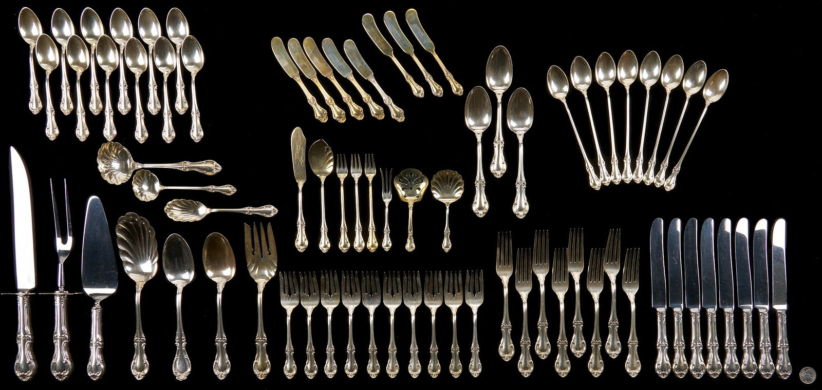 75 Pcs. International Sterling Flatware, Joan of Arc Pattern (1 of 9)