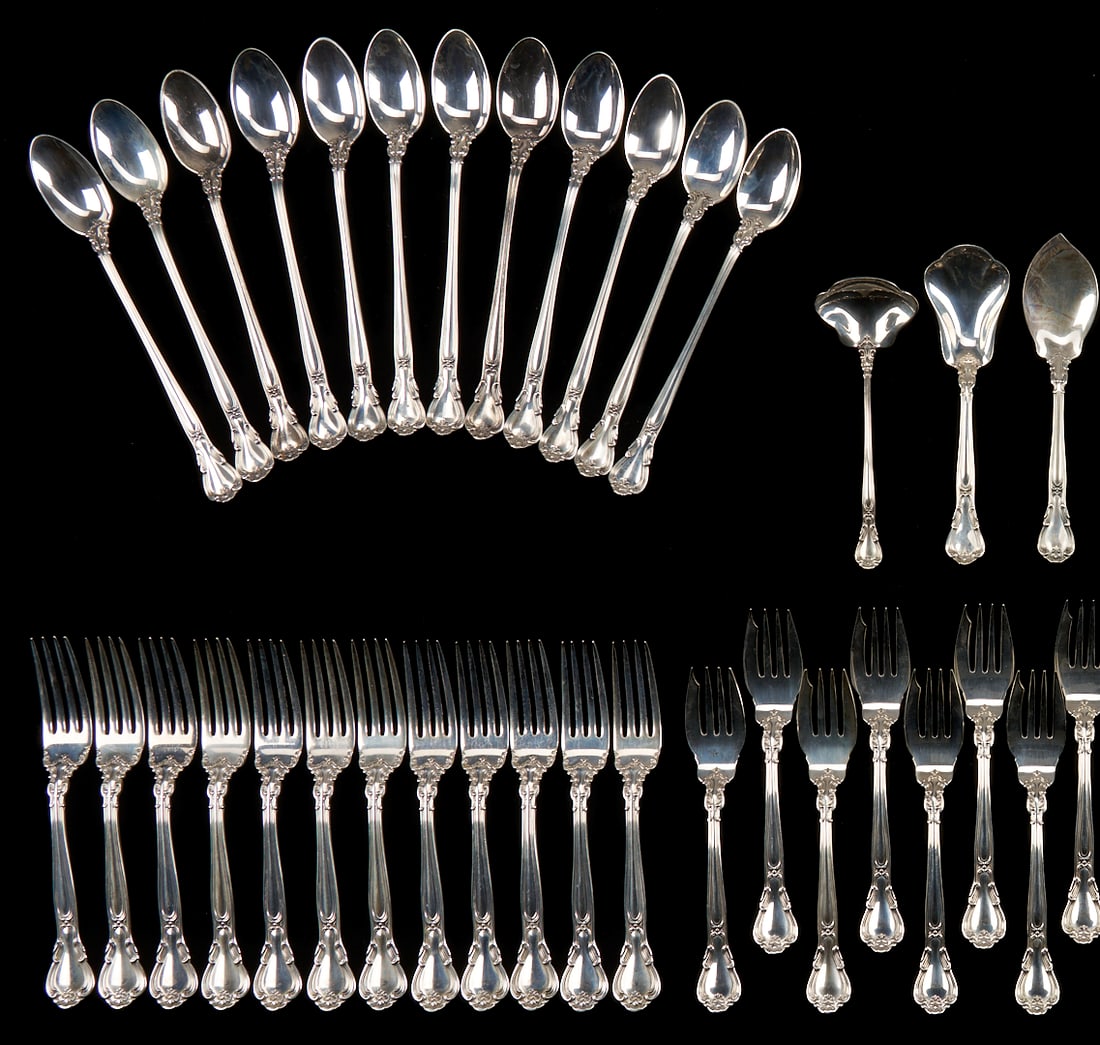70 Pcs. Gorham Chantilly Sterling Flatware - 2
