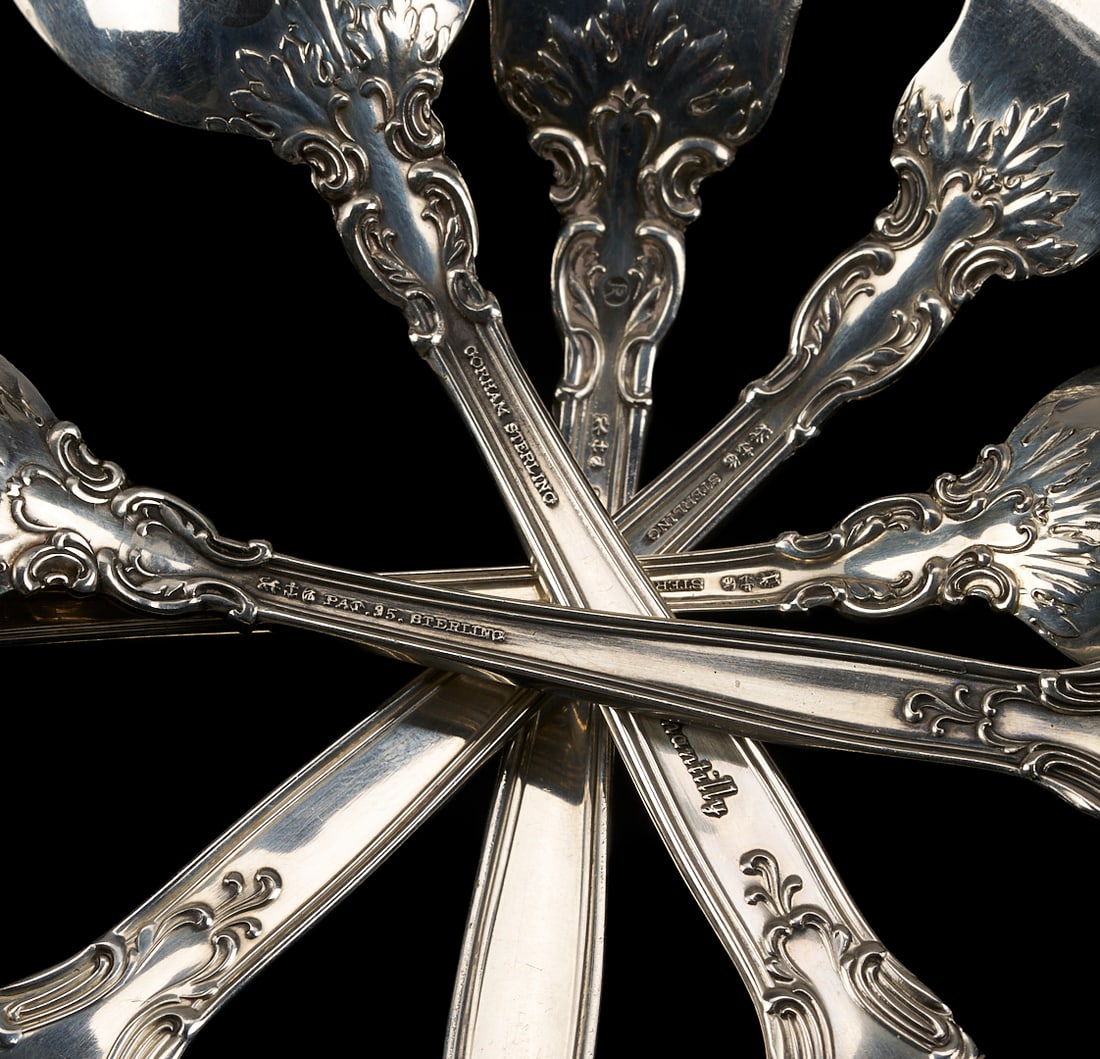 70 Pcs. Gorham Chantilly Sterling Flatware - 9