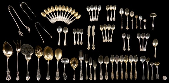 70 Pcs. Assorted Sterling Flatware, Mostly American