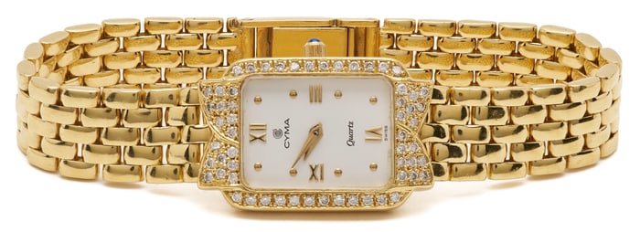18K Gold & Diamond CYMA Lady's Watch