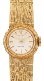 Ladies 18K Gold Rolex Chameleon Precision Wristwatch