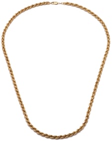 14K Gold Rope Necklace