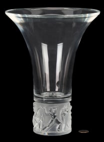 Lalique Jazzy Vase w/ Flared Rim